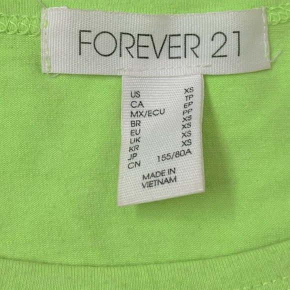 Neon green tank top. - Picture 4 of 5